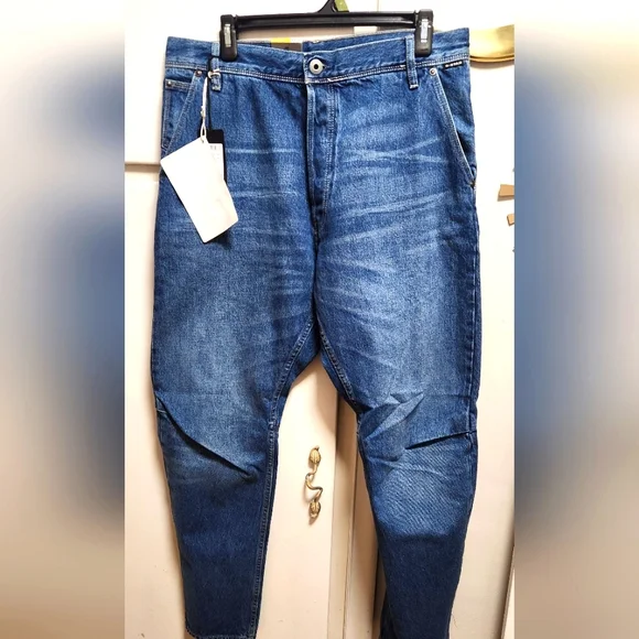 G STAR RAW ORIGINALS GRIP 3D RELAXED TAPERED Men's Blue Jeans SZ. 32x32